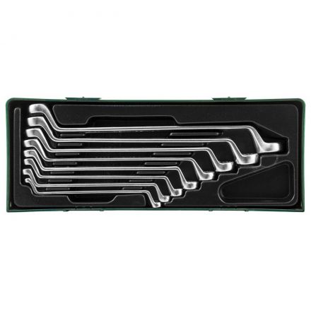 Набор ключей накидных JONNESWAY W23108SP 75 градусов, 6-22 мм, 8 предметов (ложемент)