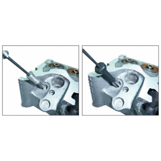Набор метчиков для восстановления резьбы отверстий под свечи накаливания, 33 предмета в кейсе, JTC-4053