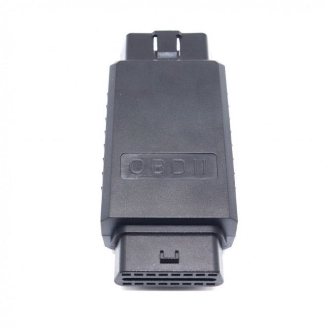 Корпус адаптера (переходника) OBD2 папа-мама с пинами разборный